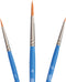 Princeton Select Artiste Paintbrush, 1-3 Brush Set, Blue...