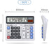 Desktop Calculator Extra Large LCD Display 12-Digit Big Number Accounting Calculator with Giant Response Button, Battery & Solar Powered, Perfect ...