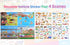 Reusable Sticker Pad Set:Vehicle and Dinosaur-Restickable Sticker Activity Playset for Kids Toddlers Boys Ages 2-4 4-8 Years. Includes Constructio...