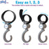 Stroller Hooks 2 Pack Organizer Clip Travel Purse Shopping Diaper Bags...