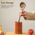 Gudamaye Pakkawood Deep Soup Ladles,Pakkawood Ladle,10.6 inch Big Soup Ladle for Cooking,Deep Ladle Spoons,Wood Kitchen Utensils Set, Wooden Spoon...