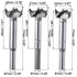 uxcell Forstner Wood Boring Drill Bits 20mm 21mm 22mm Dia. Hole Saw Carbide Alloy Steel Tip Round Shank Cutting for Hinge Plywood Wood Tool 3in1 S...