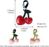 Cherry Bag Charm, Cute Cherry Charm for Purse Handbags Bag Accessories PU Cherry Key Charms...