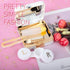 Contact Lens Case, Marble Contact Cases Travel with Remover Tool, Mirror, Tweezers, Contact Solution Bottle, Contact Lens Container Kit for Women ...