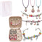 BetterJonny 66pcs Charm Bracelet Making Kit, Crystal Jewelry Making kit DIY Beaded Jewellery Charms for Girls with Jewelry Box and Gift Bag Multic...