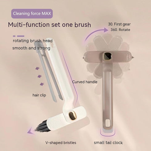 Multi-Function Rotating Crevice Cleaning Brush for Bathroom,Kitchen Rotating Crevice Cleaning Tool, windowsill, Corner Cleaning Brush 2 Pieces for...