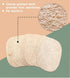 WOCATS 6pcs Natural Loofah Dish Sponges Scrubber for Kitchen-Based Dishwashing Scrubber Greener Clean Stand Wear and Tear Non-Scratch, Biodegradab...
