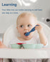 Baby First Spoons Set (2 Pack),Pre-Spoon Feeding Utensil for Kids Aged 6+ Months,Baby Led Weaning (BLW) Teething Spoon-Self Feeding,Silicone Toddl...
