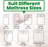 ECOHomes Non Slip Mattress Gripper Pad Stop Mattress, Keep Topper from Sliding - Anti Slip Grip Pads Holder Stop Couch Cushion, Sofa Cushions, Pat...