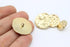 Wrinkle Gold Metal Shank Buttons - 12 Pcs - 4 Size Options - Luxury Wrinkle Round Wave Metal Shank Buttons for Men Women Blazer Coat Uniform Shirt...