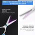 Hair Cutting Scissors and Thinning Shears, 6.5in Professional Stainless Steel Barber Scissors with Sharp Blades, Ergonomic Hairdressing Scissors f...