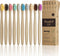 10 Pcs Soft Bristles Bamboo Toothbrush for Adults, Biodegradable Natural Bamboo Charcoal Toothbrushes, Eco Friendly Color Bristle Wood Tooth Brush...