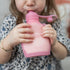 Reusable Baby Food Pouches – 5oz Leakproof Squeezy Self Feeding Toddler Sippy Cup with Straw – Freezable Silicone Breast Milk Storage Feeder Bottl...