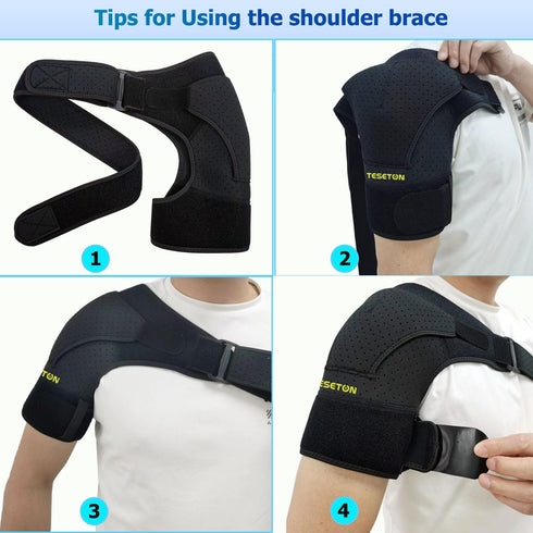 Shoulder Brace for Men and Women, Shoulder Compression Sleeve for Pain Relief, Rotator Cuff Support Brace...