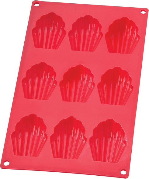 Mrs. Anderson's Baking Silicone 9-Cup Madeleine Cookie Pan, Non-Stick European-Grade Silicone...