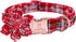 Lionheart glory Christmas Plaid Dog Collar, Dog Flower Collar Adjustable Soft and Comfortable Dog Collars for Medium Dogs Girl or Boy Pet Gift Fal...