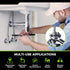 6 Inch Multi-function Adjustable Pipe Wrench,Quick Self-Adjusting, Power Grip for 7-15mm Nuts, Pipes Use?Chromium Vanadium Steel...