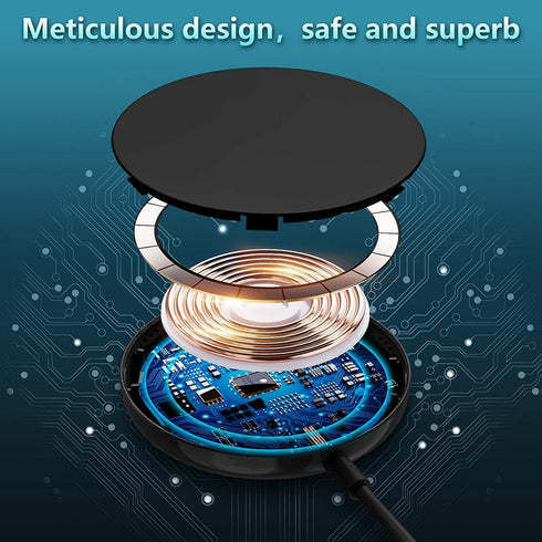 xiwxi 15W Fast Magnetic Wireless Charger Compatible with MagSafe Charger, Wireless Charging Pad for iPhone 14/14 Plus/14 Pro/14 Pro Max iPhone 13 ...