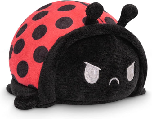 TeeTurtle - The Original Reversible Ladybug Plushie - Cute Sensory Fidget Stuffed Animals That Show Your Mood...