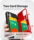 GOOSPERY Magnetic Door Bumper Compatible with iPhone 11, Wallet Case with Card Holder, Protective Dual Layer Bumper Phone Case - Red...