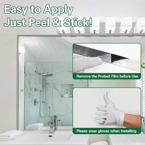 20 Ft Peel and Stick Trim,Shiny Silver Metal Molding Trim, Flexible and Self Adhesive Trim, Home Decor for Walls, Windows, Doors, Edges & Borders...