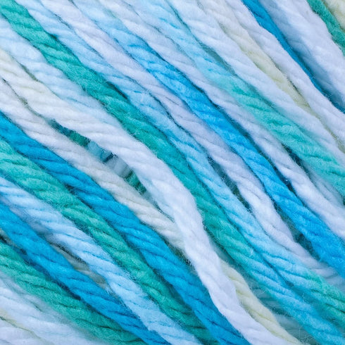 Craft County 100% Cotton Yarn Medium (Size 4) – Weaving, Knitting, and Crochet – Bright Ombre (95 Yards)...