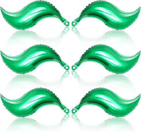 KatchOn Green Mermaid Tail Balloon - 25 Inch, Pack of 6 | Foil Curve Balloon for Garland | Mermaid Birthday Decorations...