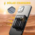 Small Solar Portable Charger 15000mAh Lasuki Compact Solar Power Bank with Built in 4 Cables,USB C Input/Output, Mini Battery Portable Charger Pow...