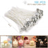 100pcs Cotton Candle Wicks, 6 inches Low Smoke Pre-Waxed Wicks for Candle Making, DIY...