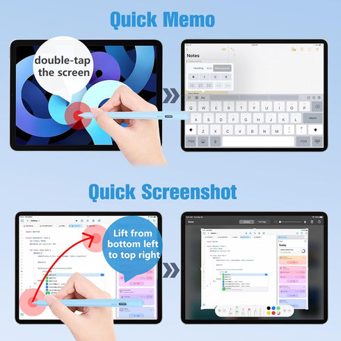 Stylus Pen for iPad,10Min Quick Charge Active Pencil for iPad 2018-2023,Palm Rejection Tilt Sensor Magnetic Pen Compatible W/iPad Pro 12.9&11", iP...