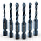 THINKWORK Combination Drill Tap & Tap Bit Set, 6 Pack 3-in-1 Anti-Rust Black Titanium Coated Screw Tapping Bit Tool in SAE Size 6-32NC 8-32NC 10-2...