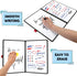 Double-Sided Whiteboard - Portable, 12" x 9" Dry Erase Boards with 3 Markers, Eraser and Stylish Red Elastic Pen Tray for Office, Education and Ho...