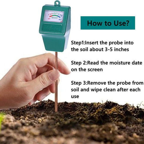 Soil Moisture Meter,2 Pack Plant Hygrometer Moisture Sensor Plant Water Monitor for Potted Plants,Garden,Farm, Lawn(No Battery Needed)...