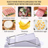 NVTED Slicer, Luncheon Meat Slicer Boiled Egg Fruit Soft Cheese Butter Slicers Cutter, Stainless Steel Wires, Cuts 10 Slices (White)...