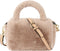 Women Faux Fur Winter Fashion Shoulder Bag Barrel Shape Drawstring Satchel Purse...