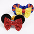 Mouse Ear Hair Scrunchies for Women, Cute Snow White Hair Bow Scrunchies for Girls Velvet Mouse Ears Hair Ties for Ponytail Party Favors Cosplay C...