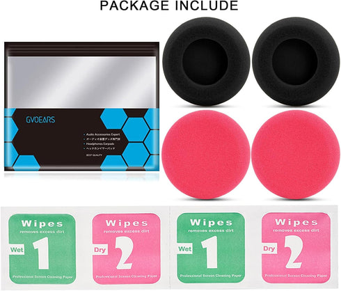 GVOEARS Replacement Earpads Cushion for Koss Portapro Headphones 2 Pairs (Rose+Black)......