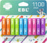 EBL Rechargeable AAA Batteries 10 Pack, 1.2V NiMH Pre-Charged Triple A Battery 1100mAh...