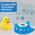 Elepho eFloat Digital Baby Thermometer for Bathtub | Accurately Monitors Water & Room Temperature + Acts as Kids Bath Toy | Waterproof Device Aler...