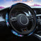 Swono Butterfly and Flower Universal 15" Steering Wheel Covers Abstract Blue Butterfly and Pink Flower Cute Car Steering Wheel Cover for Men Women...
