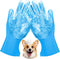 Pet Washing Gloves, Gentle Silicone Dog Bath Shampoo Shower Brush Grooming Mitts Waterproof, Massaging and Bathing Rubber Scrubber for Dogs & Cats...