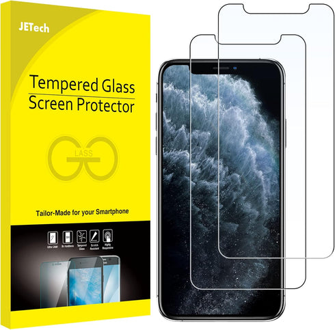 JETech Screen Protector for iPhone 11 Pro Max and iPhone Xs Max 6.5-Inch, Tempered Glass Film, 2-Pack...