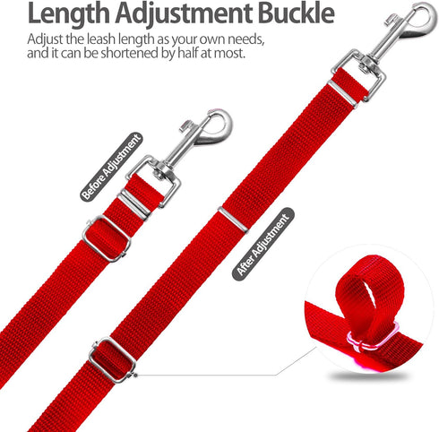 Long Leash for Dog Training - 50ft Adjustable Obedience Recall Dog Training Leash for Large Medium Small Dogs with Storage Pouch...