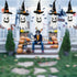 Solar Halloween Decorations Ghost Pumpkin 5 Pack 50 LED String Lights for Hallway Garden Yard Lawn Porch Tree Outdoor Suspend Terror Decor (Ghost ...