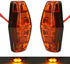 NEWSUN® 2Pcs of Amber DOT Approvaled Premium Clearance Lights, LED Trailer Side Marker Lights, Fender Marker Lights Waterproof, Ideal for Trailers...