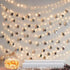Decute 100 LED 50 Photo Clips String Lights Holder 33FT Starry Fairy Lights for Hanging Pictures Cards Memos USB Powered with Switch Perfect for B...