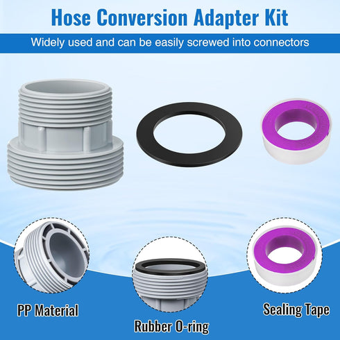 Dreyoo 6 Pack Pool Filter Hose Conversion Kit Compatible with Intex Pools Filter Pump, Hose Conversion Adapters Connects 40mm Hoses to Standard 1 ...