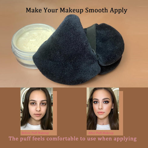 9 pcs Powder Puff Face Makeup Sponge:Powder Puff Face Triangle for Loose Powder Cosmetic Foundation Beauty Blender makeup puff...