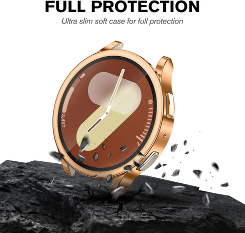 4 Pack - Fintie Case Compatible with Samsung Galaxy Watch 7 40mm 2024, Premium Soft TPU Screen Protector All-Around Protective Bumper Shell Cover,...