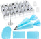 Kootek 32-Piece Piping Bags and Tips Set with 24 Icing Piping Tips, 2 Reusable Pastry Bags 12 Inch, Reusable Piping Icing Bags and Tips, Cake Deco...